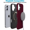 image:imageCasely iPhone 16 Case  Heart Noir  Tiny Hearts  Bold Protective Design  MagSafe Compatible Design