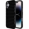 image:imageCasely iPhone 16 Case  On the Dot  Black Polka Dot  Bold Protective Design  Compatible with MagSafe