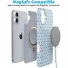 image:imageCasely iPhone 16 Case  On the Dot  Blue amp Brown Polka Dot  Compatible with MagSafe  Classic Ultra Slim Design