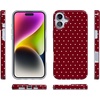 image:imageCasely iPhone 16 Case  On the Dot  Maroon Polka Dot  Compatible with MagSafe  Classic Ultra Slim Design