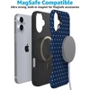image:imageCasely iPhone 16 Case  On the Dot  Navy Polka Dot  Bold Protective Design  Compatible with MagSafe