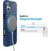 image:imageCasely iPhone 16 Case  On the Dot  Navy Polka Dot  Compatible with MagSafe  Classic Ultra Slim Design