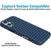 image:imageCasely iPhone 16 Case  On the Dot  Navy Polka Dot  Compatible with MagSafe  Classic Ultra Slim Design