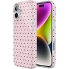 image:imageCasely iPhone 16 Case  On the Dot  Pink amp Brown Polka Dot  Compatible with MagSafe  Classic Ultra Slim Design