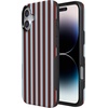 image:imageCasely iPhone 16 Case  Sunday in Brooklyn  Chocolate Blue Stripes  Bold Protective Design  Compatible with MagSafe