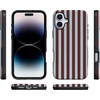 image:imageCasely iPhone 16 Case  Sunday in Brooklyn  Chocolate Blue Stripes  Bold Protective Design  Compatible with MagSafe