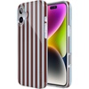 image:imageCasely iPhone 16 Case  Sunday in Brooklyn  Chocolate Blue Stripes  Compatible with MagSafe  Classic Ultra Slim Design