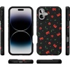 image:imageCasely iPhone 16 Case  Sweet Revenge  Cherry Skulls  Bold Protective Design  Compatible with MagSafe