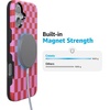 image:imageCasely iPhone 16 Case  Vibe Check  Pink Checkerboard  Bold Protective Design  Compatible with MagSafe