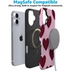 image:imageCasely iPhone 16 Case  Whole Lotta Love  Plum Hearts  Bold Protective Design  MagSafe Compatible Design