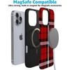 image:imageCasely iPhone 16 Pro Max Case  As if  Red Plaid  Bold Protective Design  MagSafe Compatible Design