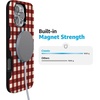 image:imageCasely iPhone 16 Pro Max Case  Checked Twice  Red Plaid  Bold Protective Design  MagSafe Compatible Design