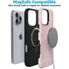 image:imageCasely iPhone 16 Pro Max Case  Pretty in Pastel  Blush Stripes  Bold Protective Design  MagSafe Compatible Design