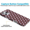 image:imageCasely iPhone 16 Pro Max Case  Spotted in SoHo  Burgundy Polka Dot  Compatible with MagSafe  Classic Ultra Slim Design