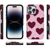 image:imageCasely iPhone 16 Pro Max Case  Whole Lotta Love  Plum Hearts  Bold Protective Design  MagSafe Compatible Design