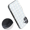 image:imageCasely iPhone 17 Case  Cottage Stripe  Blue Floral  Bold Protective Design  Compatible with MagSafe