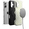 image:imageCasely iPhone 17 Case  Mint Lattice  Sunday Best  Bold Protective Design  Compatible with MagSafe
