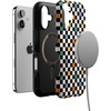 image:imageCasely iPhone 17 Case  Old Skool  Retro Checkerboard  Bold Protective Design  Compatible with MagSafe