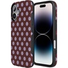 image:imageCasely iPhone 17 Case  Spotted in SoHo  Burgundy Polka Dot  Bold Protective Design  Compatible with MagSafe