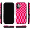 image:imageCasely iPhone 17 Case  Vibe Check  Pink Checkerboard  Bold Protective Design  Compatible with MagSafe