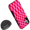 image:imageCasely iPhone 17 Case  Vibe Check  Pink Checkerboard  Bold Protective Design  Compatible with MagSafe