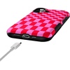 image:imageCasely iPhone 17 Case  Vibe Check  Pink Checkerboard  Bold Protective Design  Compatible with MagSafe