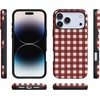 image:imageCasely iPhone 17 Pro Max Case  Checked Twice  Red Plaid  Bold Protective Design  MagSafe Compatible Design