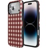 image:imageCasely iPhone 17 Pro Max Case  Checked Twice  Red Plaid  Bold Protective Design  MagSafe Compatible Design