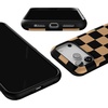 image:imageCasely iPhone 17 Pro Max Case  Fit Check  Black amp Brown Checkerboard  Bold Protective Design  MagSafe Compatible Design