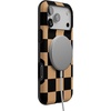 image:imageCasely iPhone 17 Pro Max Case  Fit Check  Black amp Brown Checkerboard  Bold Protective Design  MagSafe Compatible Design