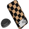 image:imageCasely iPhone 17 Pro Max Case  Fit Check  Black amp Brown Checkerboard  Bold Protective Design  MagSafe Compatible Design