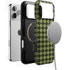 image:imageCasely iPhone 17 Pro Max Case  Harlequin Wicked Diamond  Black and Green  Bold Protective Design  MagSafe Compatible Design