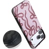 image:imageCasely iPhone 17 Pro Max Case  Love Me Knot  Mauve Bow  Bold Protective Design  MagSafe Compatible Design