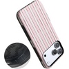 image:imageCasely iPhone 17 Pro Max Case  Pretty in Pastel  Blush Stripes  Bold Protective Design  MagSafe Compatible Design