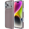 image:imageCasely iPhone 17 Pro Max Case  Sunday in Brooklyn  Chocolate Blue Stripes  Compatible with MagSafe  Classic Ultra Slim Design