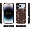 image:imageCasely iPhone 17 Pro Max Case  Teddy Bows  Brown Polka Dot  Bold Protective Design  MagSafe Compatible Design