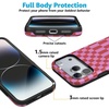image:imageCasely iPhone 17 Pro Max Case  Vibe Check  Pink Checkerboard  Bold Protective Design  Compatible with MagSafe