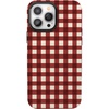 image:imageCasely iPhone 13 Pro Max Case  Checked Twice  Red Plaid  Bold Protective Design  MagSafe Compatible Design