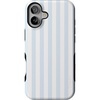 image:imageCasely iPhone 16 Case  Blue Stripes  Sunday Best  Bold Protective Design  Compatible with MagSafe