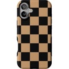 image:imageCasely iPhone 16 Case  Fit Check  Black amp Brown Checkerboard  Bold Protective Design  MagSafe Compatible Design