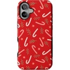 image:imageCasely iPhone 16 Case  Peppermint Kiss  Candy Cane  Bold Protective Design  MagSafe Compatible Design