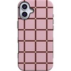 image:imageCasely iPhone 16 Case  Uptown Gridlock  Pink Checkerboard  Bold Protective Design  Compatible with MagSafe