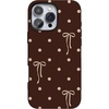 image:imageCasely iPhone 16 Pro Max Case  Teddy Bows  Brown Polka Dot  Bold Protective Design  MagSafe Compatible Design