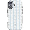 image:imageCasely iPhone 17 Case  Cottage Stripe  Blue Floral  Bold Protective Design  Compatible with MagSafe