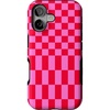 image:imageCasely iPhone 17 Case  Vibe Check  Pink Checkerboard  Bold Protective Design  Compatible with MagSafe