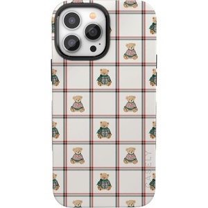 image:imageCasely iPhone 13 Pro Max Case  Bear Hugs  Teddy Squares  Bold Protective Design  MagSafe Compatible Design