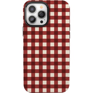 image:imageCasely iPhone 13 Pro Max Case  Checked Twice  Red Plaid  Bold Protective Design  MagSafe Compatible Design