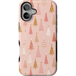 image:imageCasely iPhone 16 Case  Bubblegum Forest  Christmas Tree  Bold Protective Design  MagSafe Compatible Design