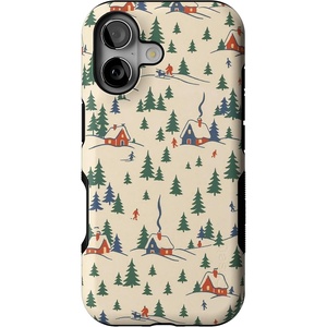 image:imageCasely iPhone 16 Case  Chalet All Day  Winter Village  Bold Protective Design  MagSafe Compatible Design