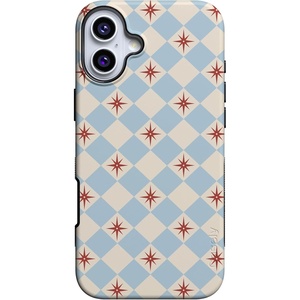 image:imageCasely iPhone 16 Case  Chelsea Checker  Starlight Tiles  Bold Protective Design  Compatible with MagSafe